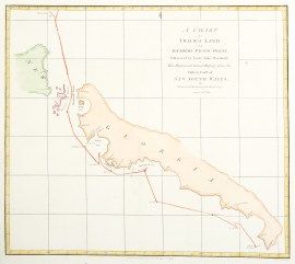 A Chart of a Track of Land in the Southern Pacific Ocean, Discovered by Lieutt. John Shortland; on His Homeward bound Passage from the Eastern Coast of New South Wales by Thomas Geor. Shortland of the Royal Navy, August 20th, 1789. MAPS & GLOBES A Chart of a Track of Land in the Southern Pacific Ocean, Discovered by Lieutt. John Shortland; on His Homeward bound Passage from the Eastern Coast of New South Wales by Thomas Geor. Shortland of the Royal Navy, August 20th, 1789.