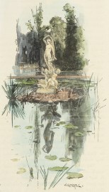 Fountain in the Botanical Gardens.