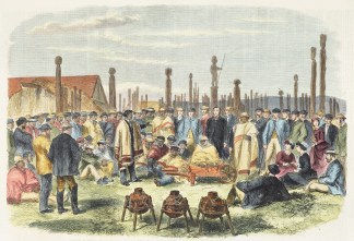 Large Meeting of Settlers and Maoris at … Maori
