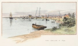 Port Adelaide in 1840.
