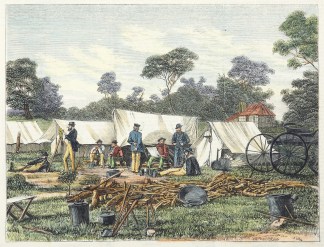 A Surveyors Camp-After Work. Surveyors