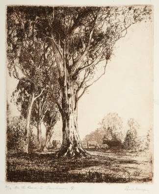 On the Road to Tambourine Q. sic [Tambor… Australian Printmakers