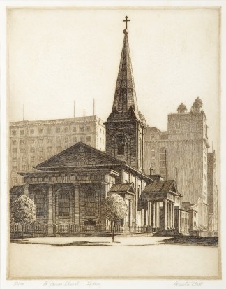 St. James Church, Sydney. Australian Printmakers