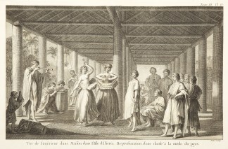 Vue de l’interieur dune Maison dan… Captain Cook