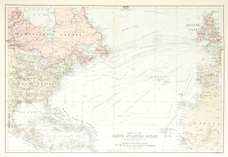 Chart of the North Atlantic Ocean on Mer… United States