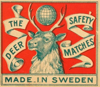 The Deer. MATCHBOX LABELS