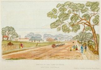 Sketch in the Town of Perth. Western Aus… Western Australia