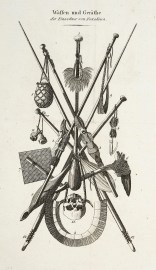Waffen und Gerathe der Einwohner von Nukahiwa. PACIFIC ISLANDS
