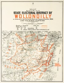 Map shewing State Electoral District of Wollondill… New South Wales