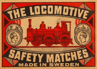 The Locomotive. MATCHBOX LABELS