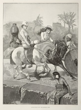 Anglo-Indian Life: The Morning Ride. Equestrian