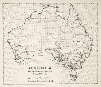 Australia Map Indicating the Position of… Australia (General)