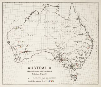 Australia Map Indicating the Position of… Australia (General)
