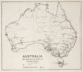 Australia Map Indicating the Position of… Australia (General)