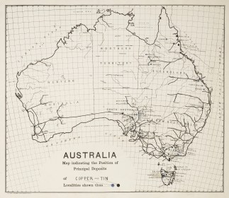 Australia Map Indicating the Position of… Australia (General)