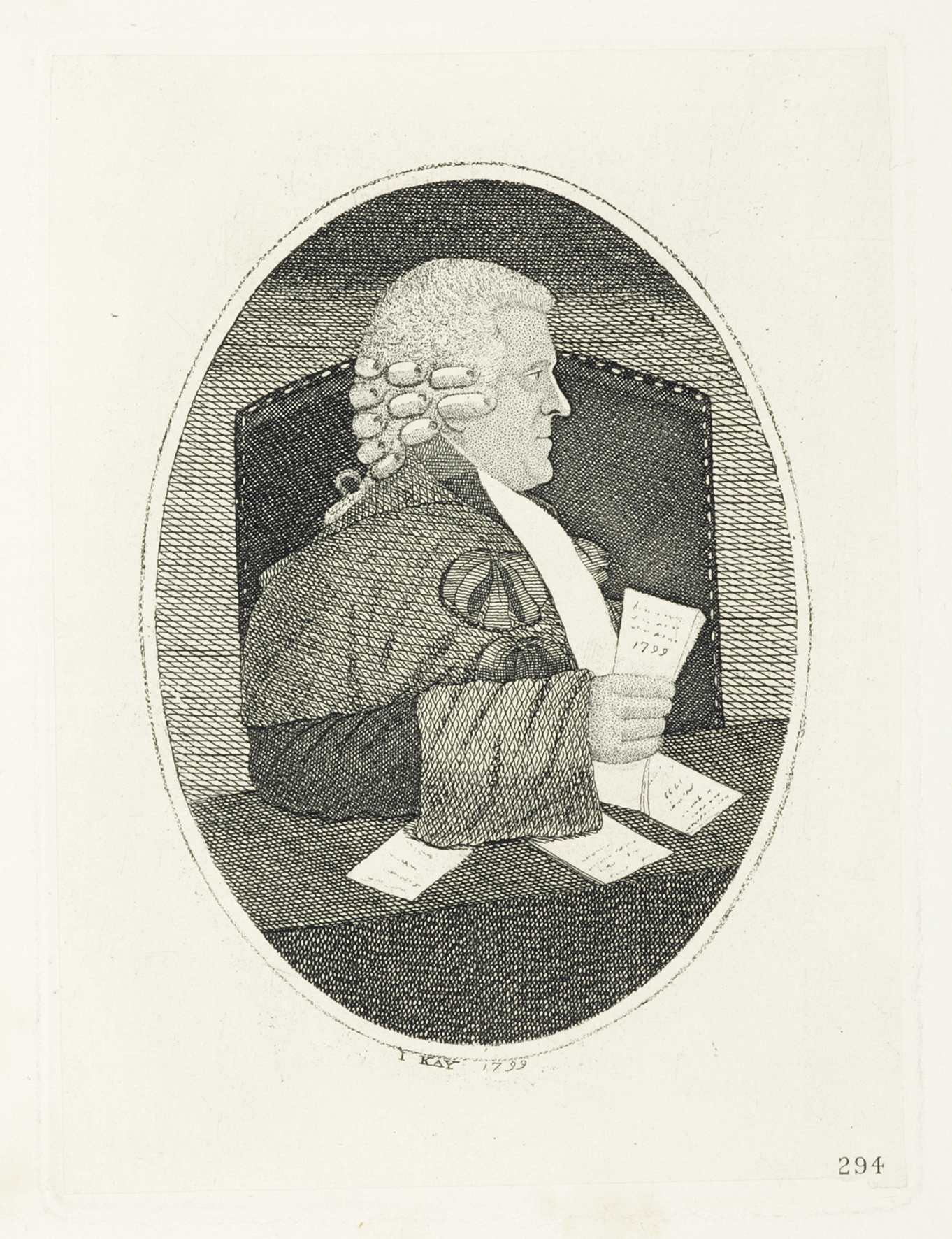 Sir William Macleod-Bannatyne, Lord Bannatyne. - Antique Print from 1799