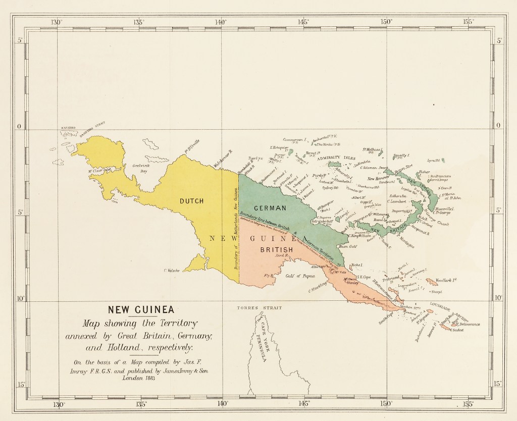 New Guinea / Map Showing the Territory annexed by Great Britain