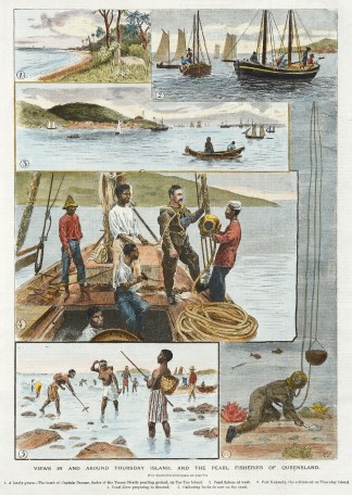 Views in and Around Thursday Island, and… Diving-Helmeted