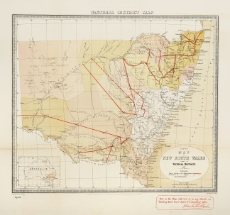 Pastoral District Map. Sketch Map of New… New South Wales