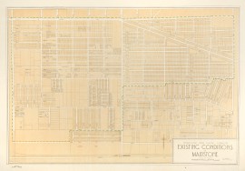 Metropolitan Town Planning Commissions Existing Conditions at Maidstone. Metropolitan Town Planning Commissions Replanning Scheme at Maidstone.