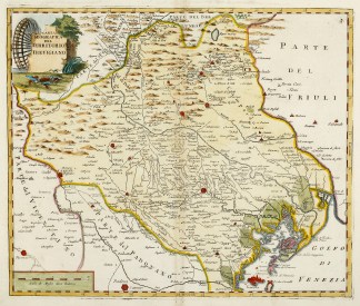 Carta Geografica del Territorio Trevigia… Italy