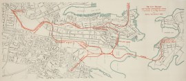 The City Railway Chief Railway Commissioner's Scheme recommended by the Royal Commission on Sydney Improvement - 1909.