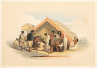 Weeping Over a Deceased Chief. NEW ZEALAND