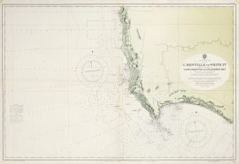 [AUSTRALIA-WA] C.Mentelle to White Pt. shewing approaches to Cape Leeuwin and Flinders Bay Surveyed by Staff Commander W.E.Archdeacon,R.N.