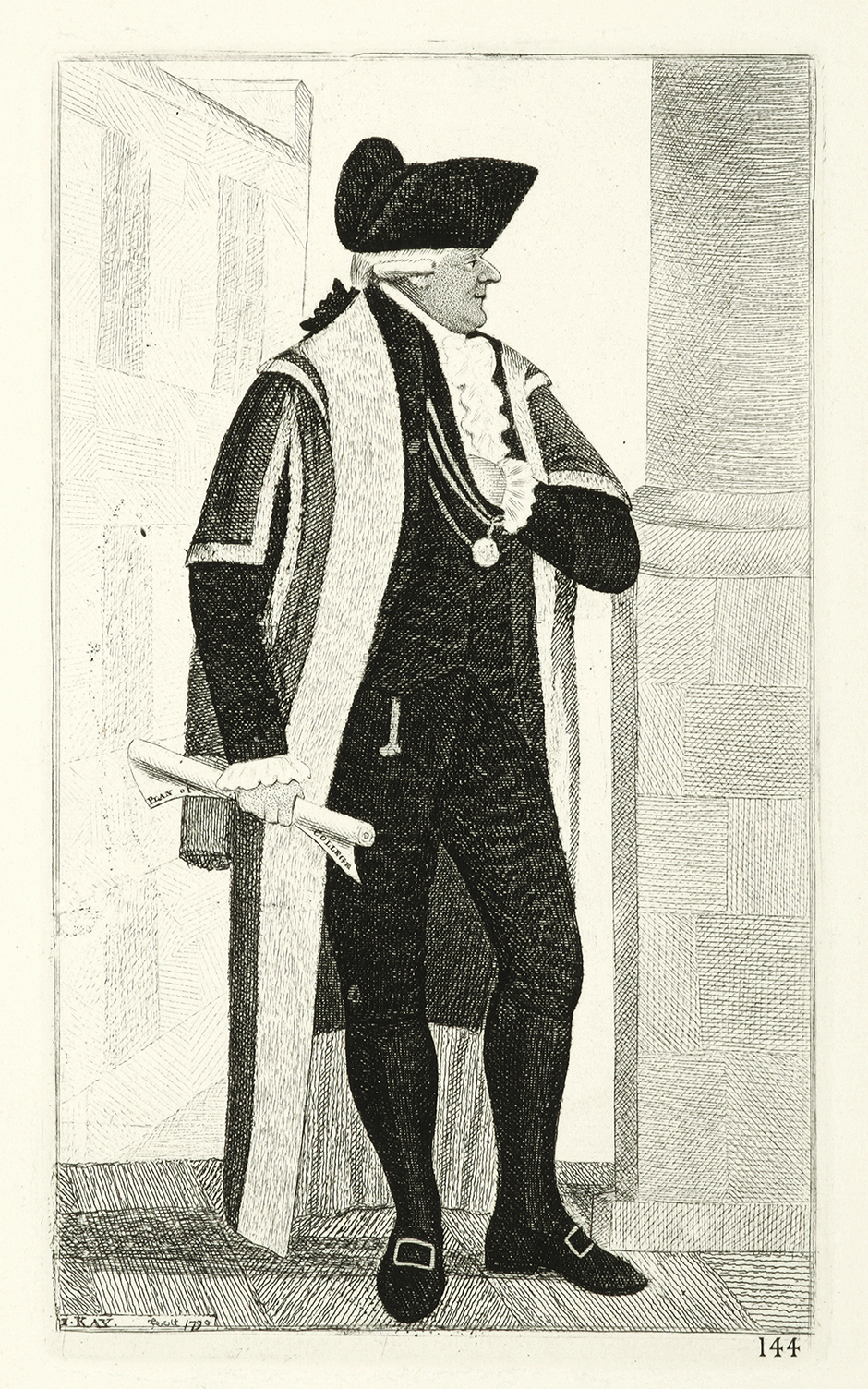 Thomas Elder, Lord Provost of Edinburgh - Antique Print from 1790