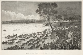 The Beach and Hanlan Match.-The Finish. Sydney