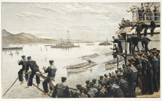 A Channel Squadron Regatta in Arosa Bay,… SHIPS & YACHTS