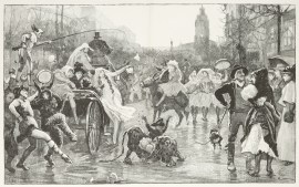 “On Pleasure Bent”: A Street Scene in Madrid During the Carnvial Spain & Portugal "On Pleasure Bent": A Street Scene in Madrid During the Carnvial