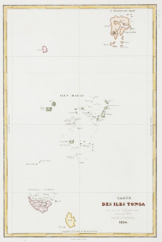 Carte des Iles Tonga : pour servir au vo… Polynesia