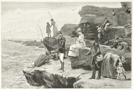 Fishing off Filey Brigg, Yorkshire Fishing - Trout, Salmon, etc Fishing off Filey Brigg, Yorkshire