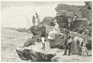 Fishing off Filey Brigg, Yorkshire Fishing - Trout, Salmon, etc Fishing off Filey Brigg, Yorkshire Fishing - Trout, Salmon, etc