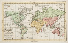 Mappe-Monde ou Carte Generale de toutes les parties connues de la Surface du Globe, ..........
