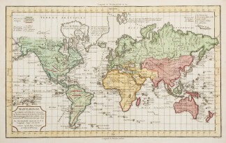 Mappe-Monde ou Carte Generale de toutes … WORLD