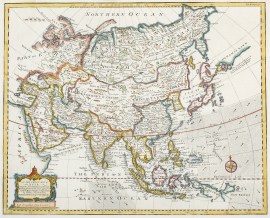 A New & Exact Map of Asia Compiled from Surveys & Authentick Journals…. China A New & Exact Map of Asia Compiled from Surveys & Authentick Journals....
