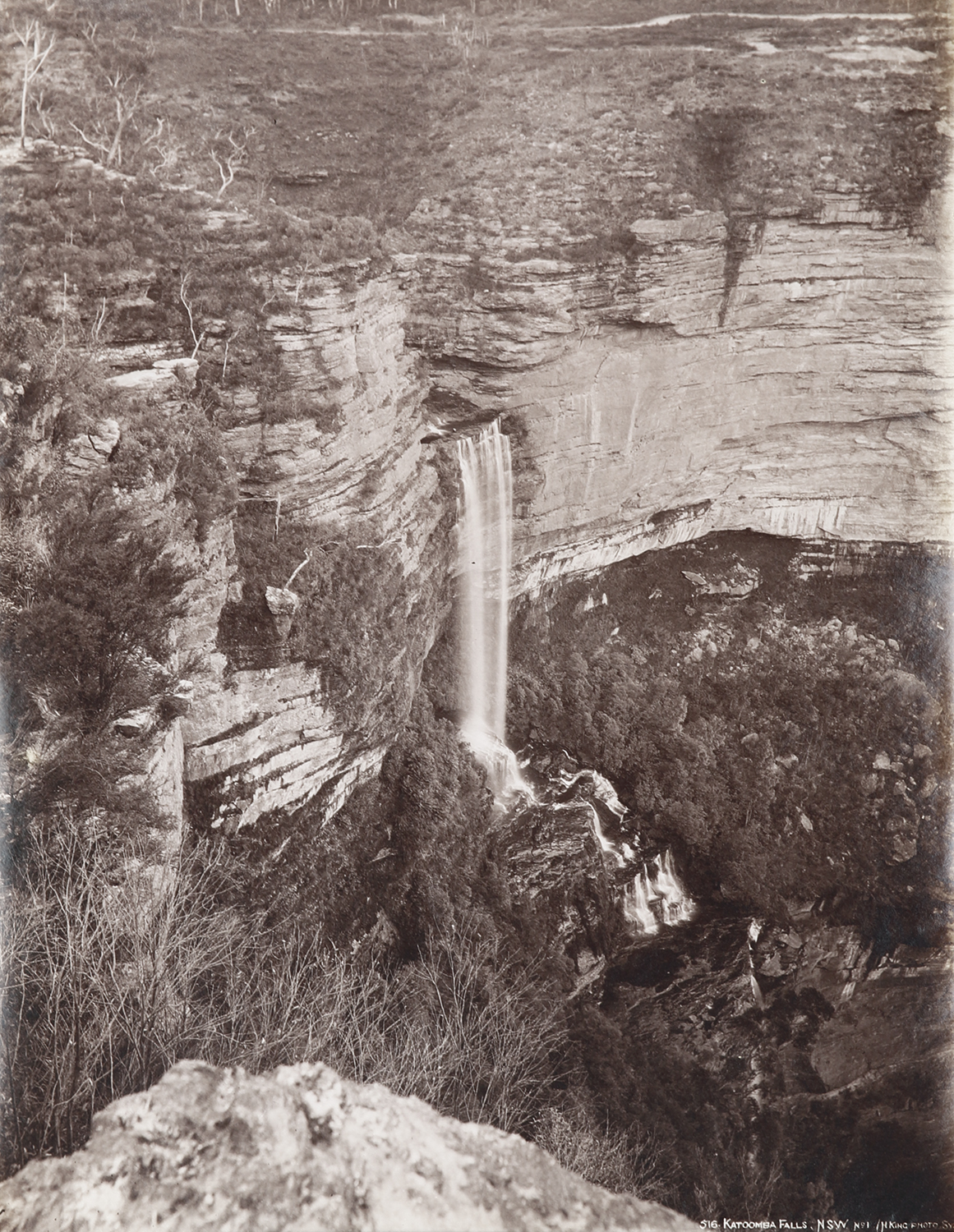 Katoomba Falls - Antique Print from 1880