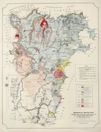 Geological Sketch Map Showing the Southe… New South Wales