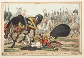 Oh what a falling off was there - fully accow / 'u']-tred the Hero lay.