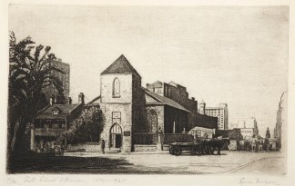 The Scots Church & Manse, 1824-1928 Australian Printmakers