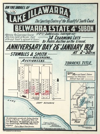 On the Shores of Lake Illawarra. The Spo… Real Estate Subdivision Posters