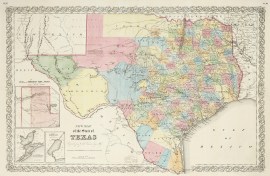 New Map of the State of Texas Compiled from J. de Cordona's Large Map.