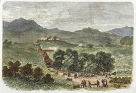 Orakau Pah, Taken by the British Troops on the 2nd of April.