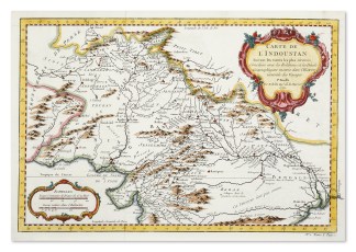 Carte de L’Indoustan Suivant les C… South Asia