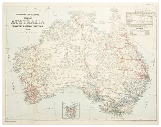 Commonwealth Railways Map of Australia S… Australia (General)