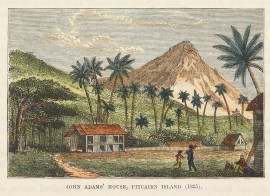John Adams' House, Pitcairn Island (1825).
