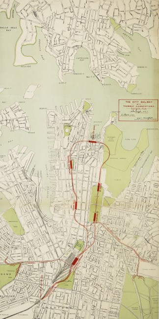 The City Railway with Tramway Connection… Town Plans