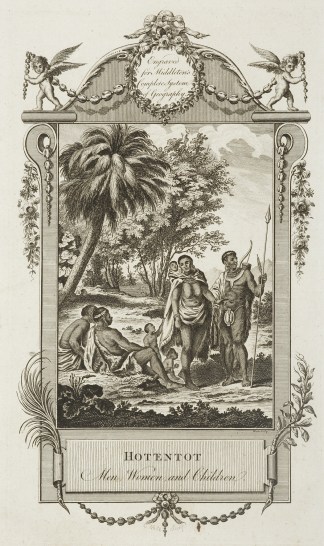 Hottentot Men, Women and Children. AFRICA